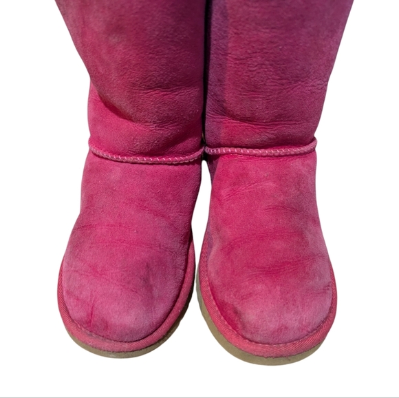 UGG Kids Bailey Bow II Boot Pink Size 4 Colorful Girly - Picture 6 of 8
